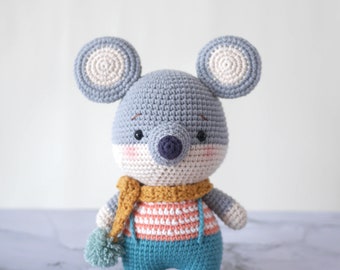 Mr. mouse crochet pattern/ Mouse amigurumi pattern (ENG/KOR)