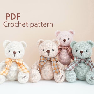 Teddy bear crochet pattern / Amigurumi pattern