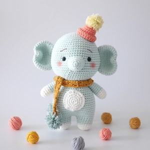 elephant crochet pattern/ Amigurumi pattern.