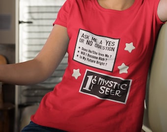Mystic Seer Twilight Zone Shirt Unisex Mens Womens Ladies Fortune Teller Tarot Halloween