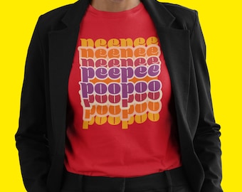 Retro Peepee Poopoo Shirt Funny Birthday Gifts