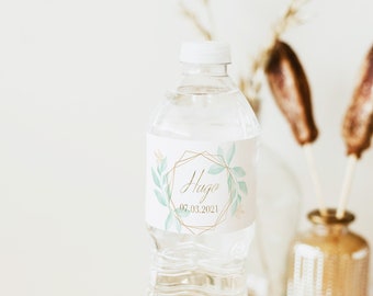 Etiquettes De Bouteille D Eau Etsy
