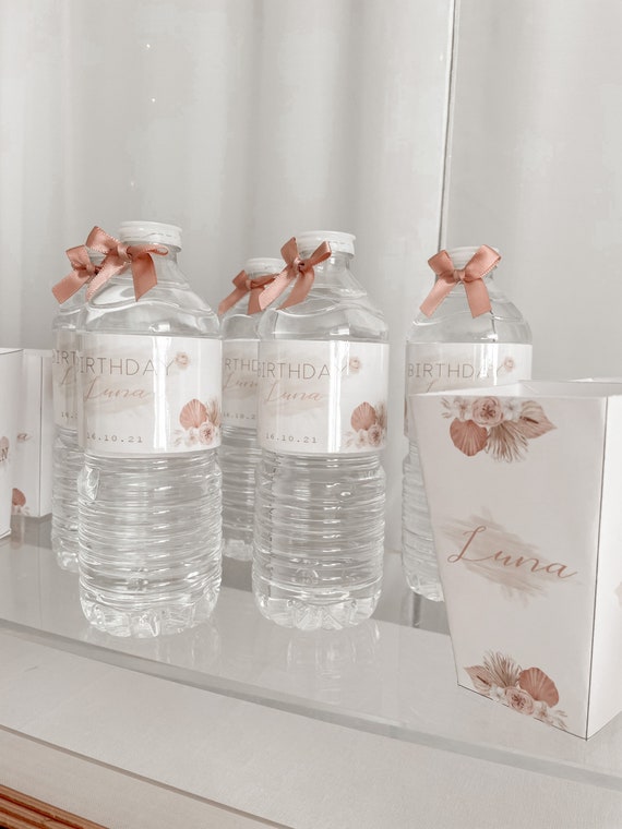 Etiquette Bouteille D Eau Personnalisee Anniversaire Etsy France