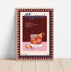 Cartel de cóctel | Negroni
