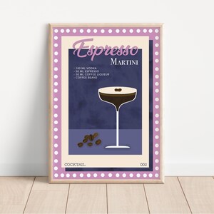 Cartel de cóctel | Martini expreso