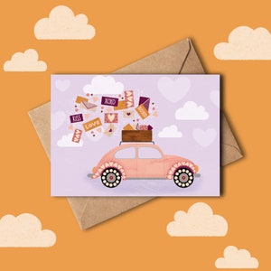 Carte postale | Voiture d'amour