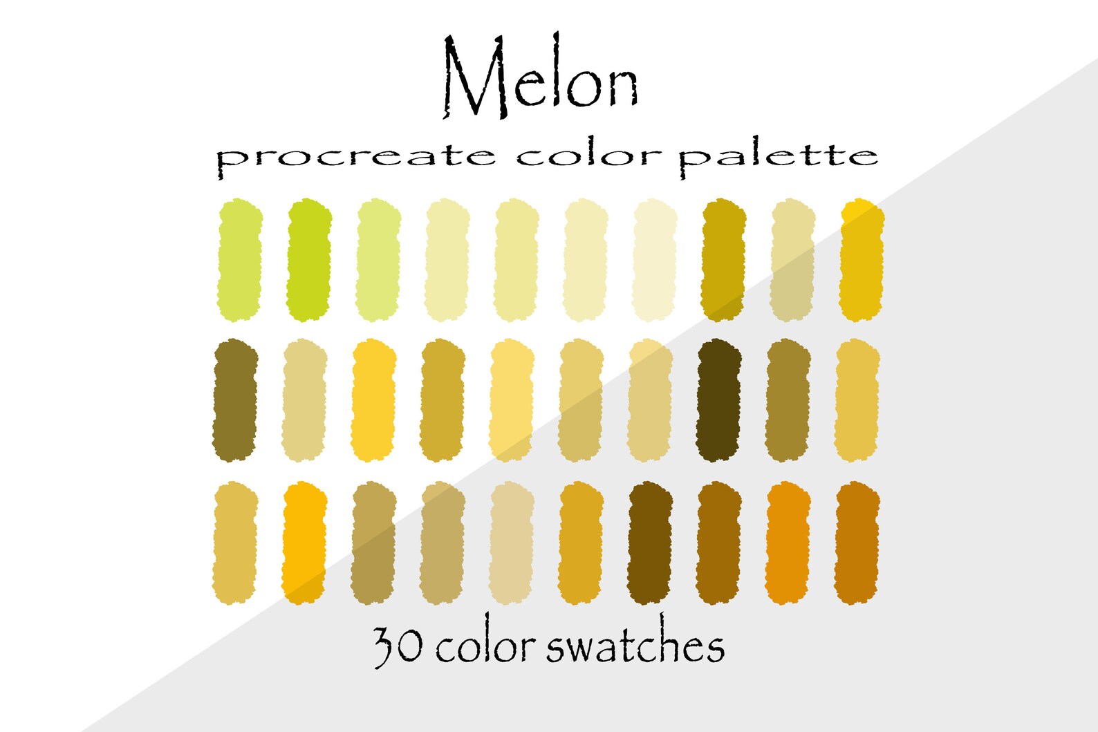 Paleta de colores Melon Procreate Muestras de paleta Etsy