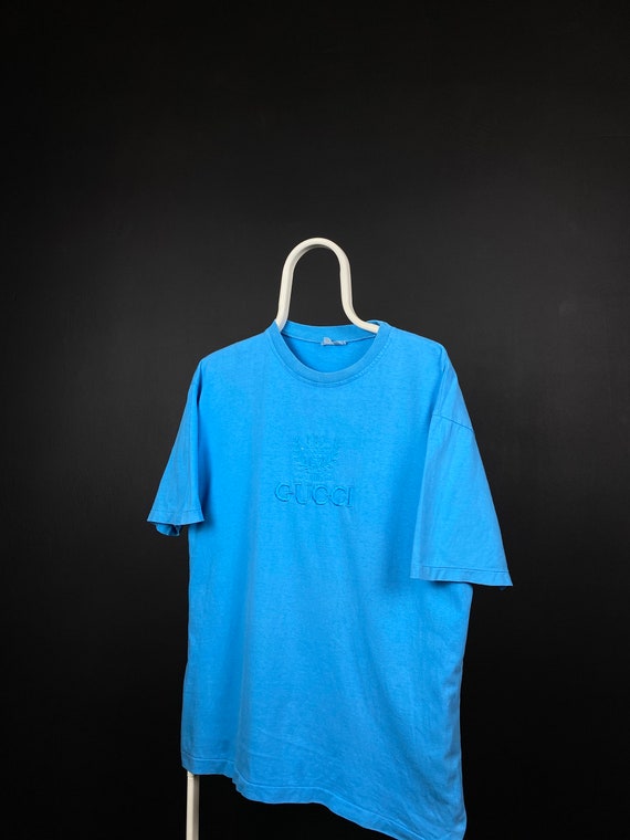 Vintage Gucci T-Shirt 1990's Embroidered Logo