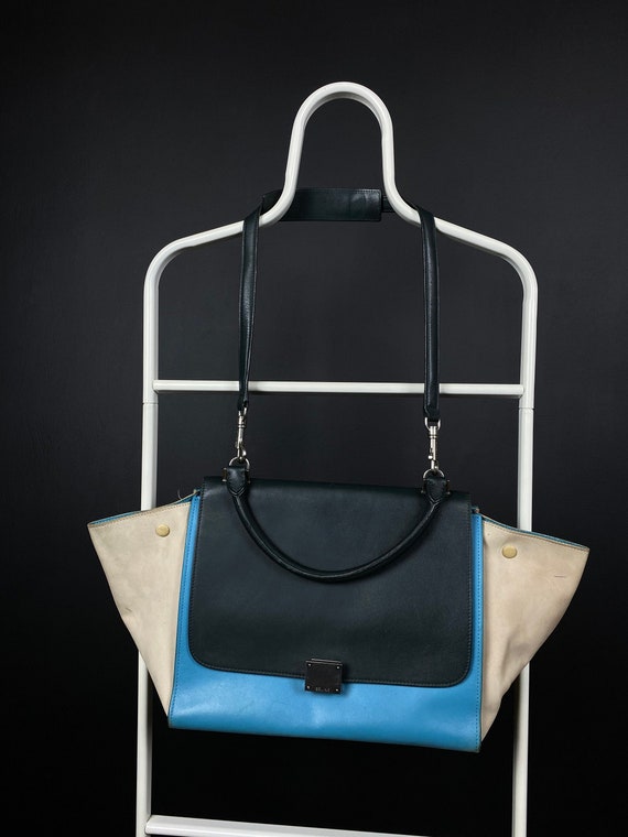 Authentic Celine Leather Shoulder Bag