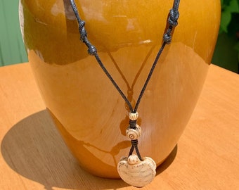 Hand Carved, Hand Painted, Solid, BONE, Turtle, Pendant, WOOD, Bead, Lightweight, Necklace, MAGNETIC, Clasp