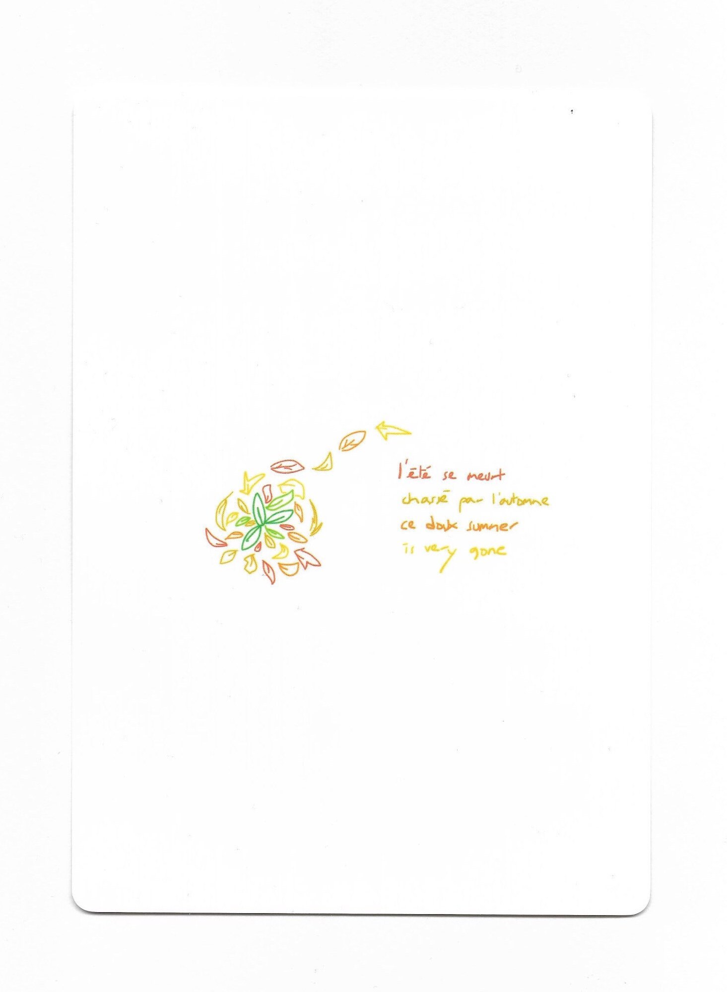 Affiche Minimaliste - Automne