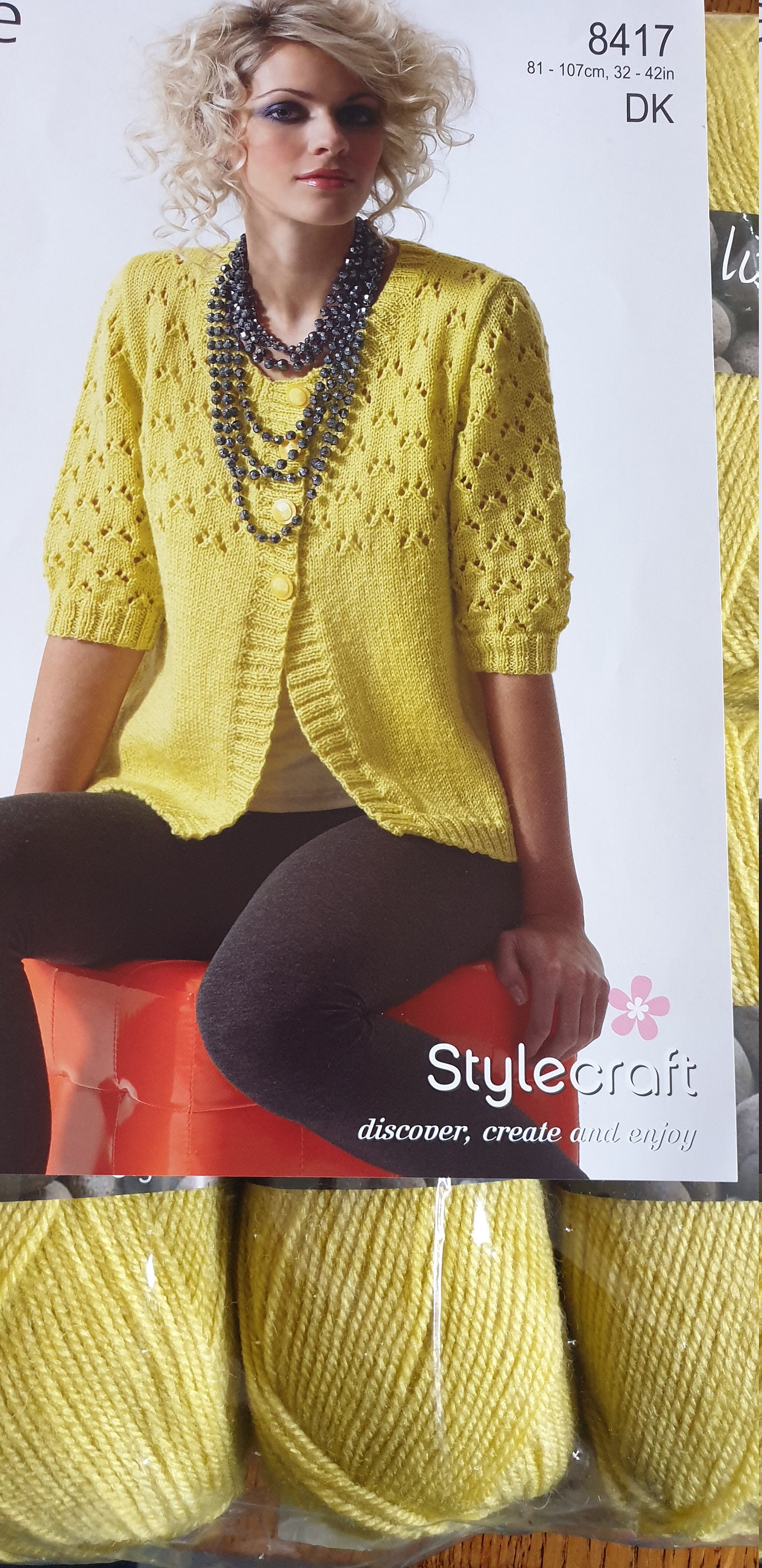 Knitting Kit DK Ladies Cardigan Green Etsy