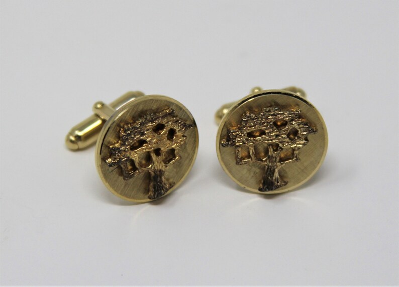 Vintage Anson Oak Tree Cufflinks