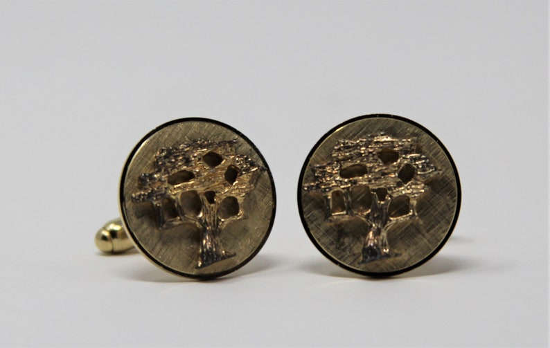 Vintage Anson Oak Tree Cufflinks