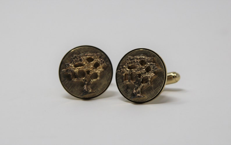 Vintage Anson Oak Tree Cufflinks