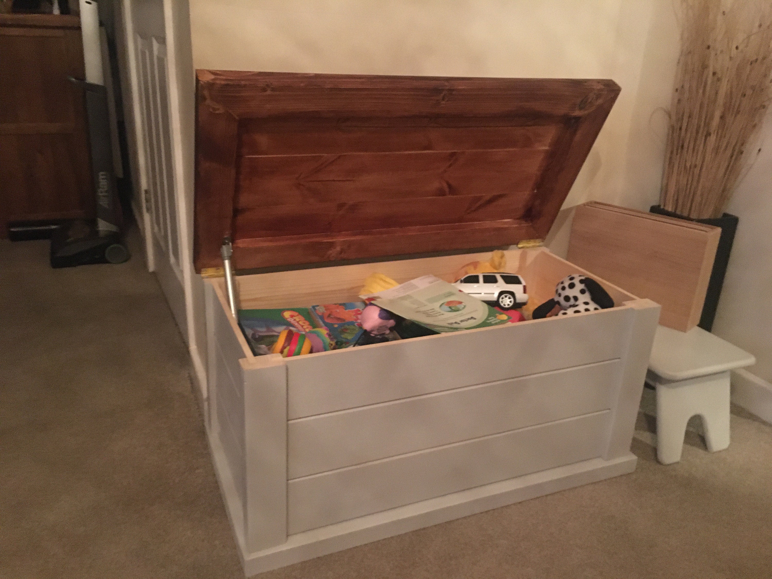 Wooden Toy Box Etsy