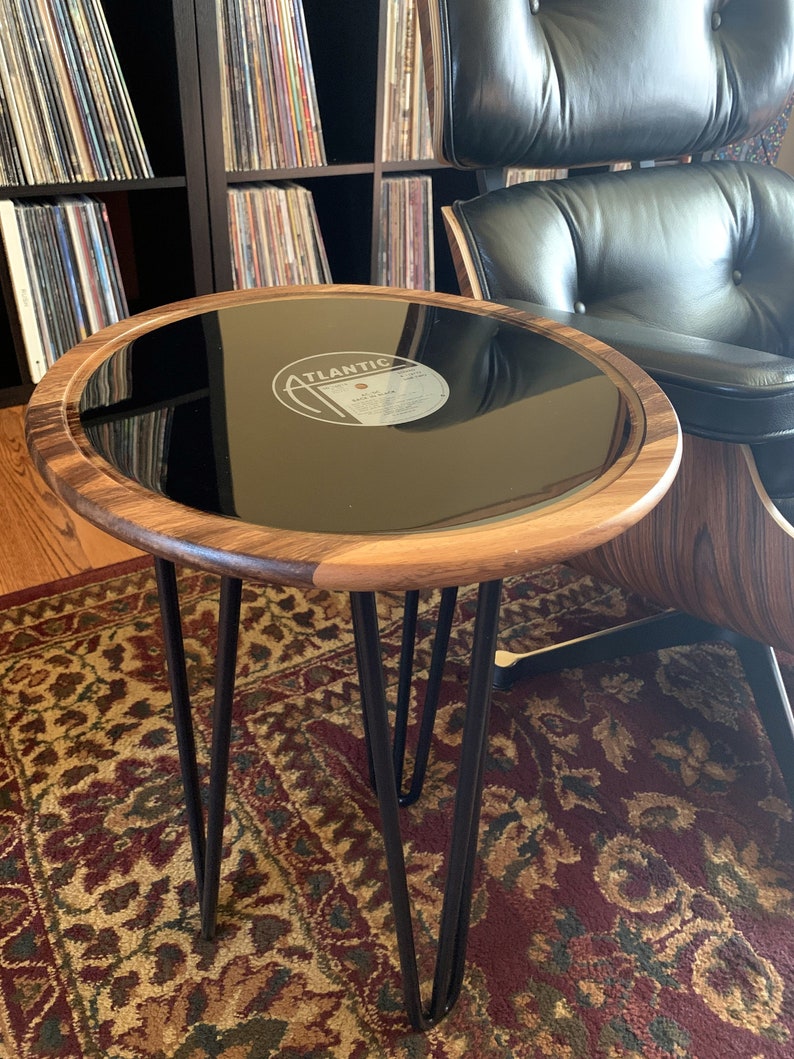 First Pressing Vinyl Record Side Table Etsy