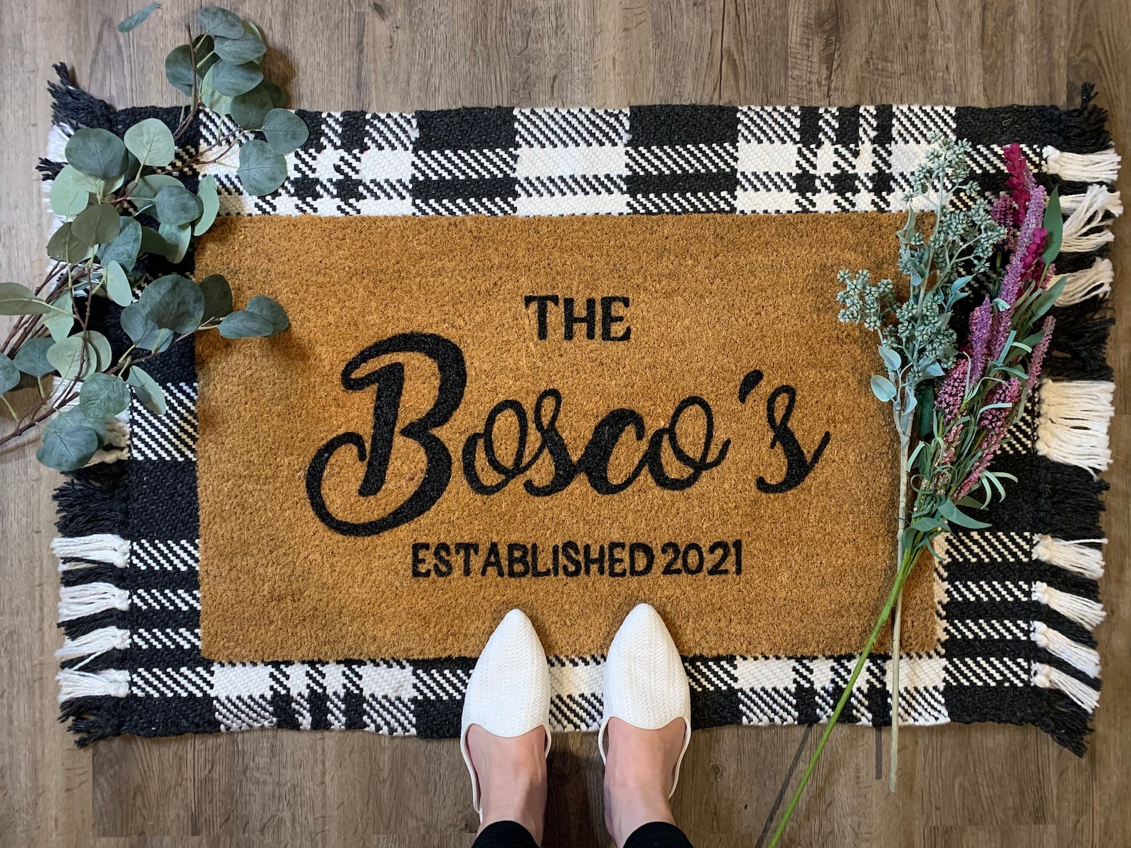 Custom Doormat Personalized Doormat Last Name Doormat Etsy
