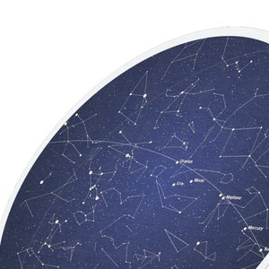 Swappable canvas for WoodCave Lamp, Your constellation of stars
