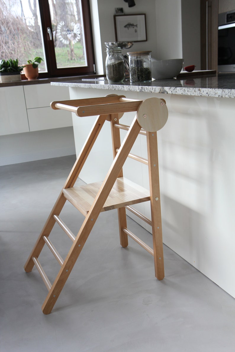 Montessori Tower Toddler's Kitchen Tower Learning Tower Etsy