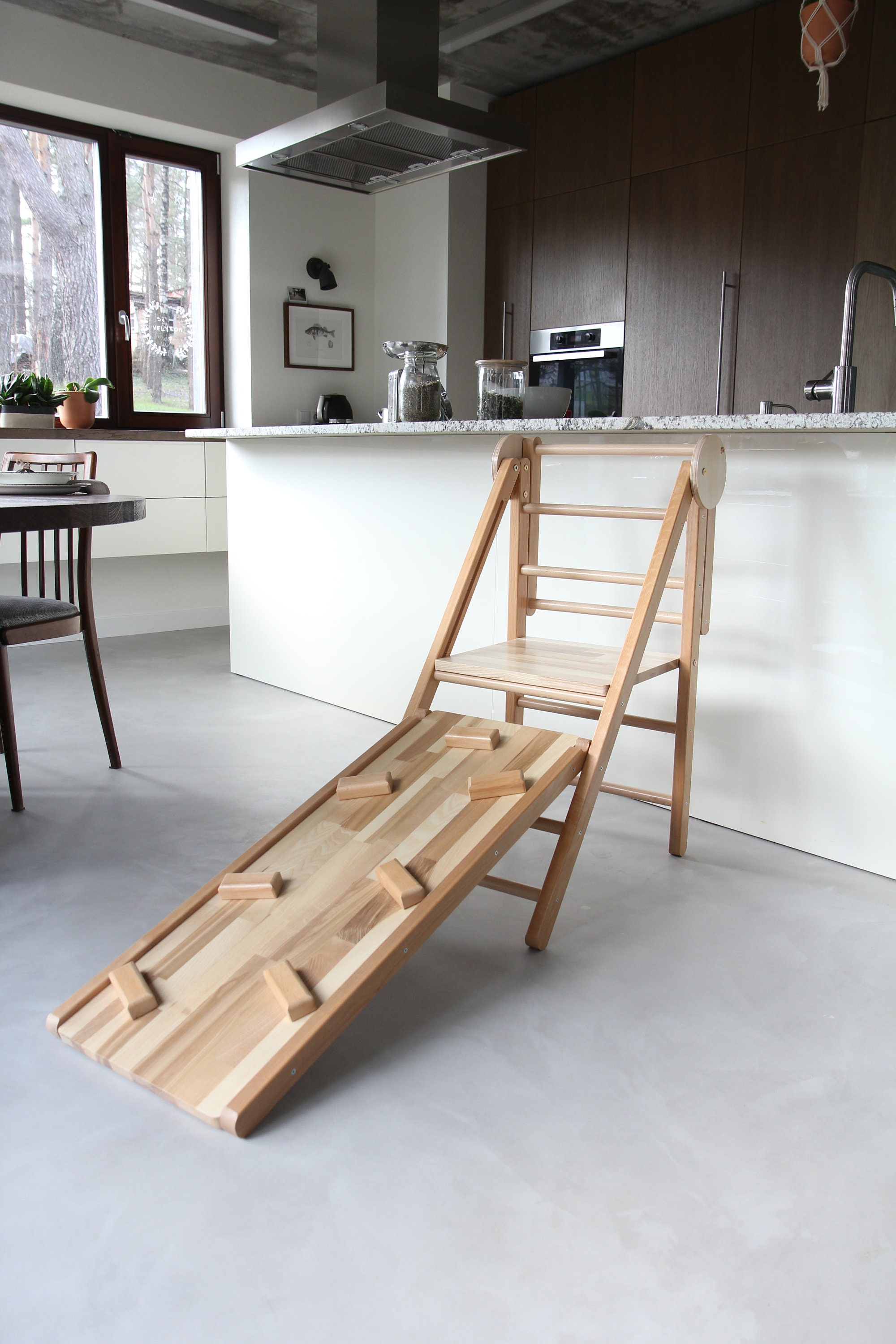 Montessori Tower Toddler's Kitchen Tower Learning Tower Etsy