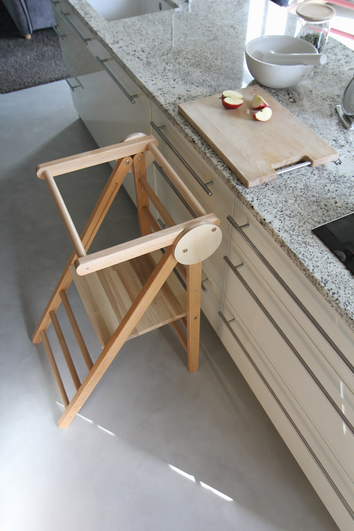 Montessori Tower Toddler's Kitchen Tower Learning Tower Etsy