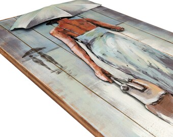 Hand Painted Hammered Galvanized Metal Each Piece an Original Hand Crafted Masterpiece 3D Metal Wall Art Ready to Hang 3D Metal Wall Art.