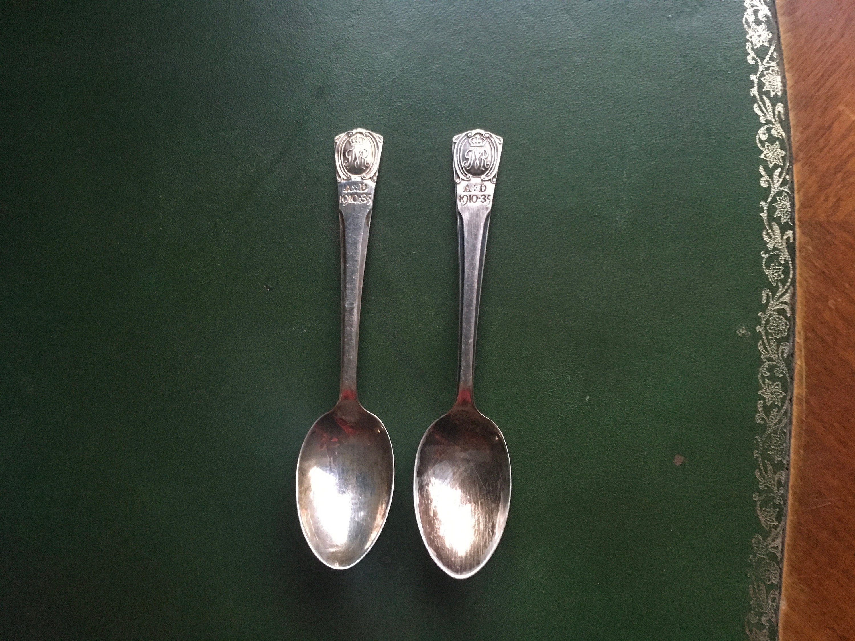 Antique Solid Silver Spoon Commemorating King V Jubilee Etsy