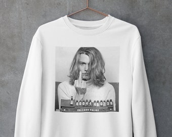 Johnny Depp Blow Mugshot Shirt, Justice For Johnny Crewneck Sweatshirt