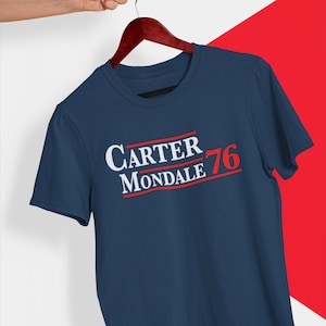 カーター モンデール T シャツ ジミー カーター レトロ 1976 キャンペーン T シャツ