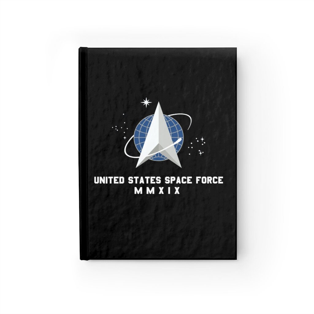 Space Force Journal United States Space Force Logo Writing 