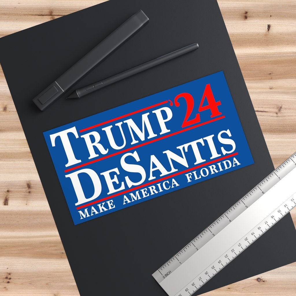 Trump Desantis 2024 Bumper Stickers Etsy UK