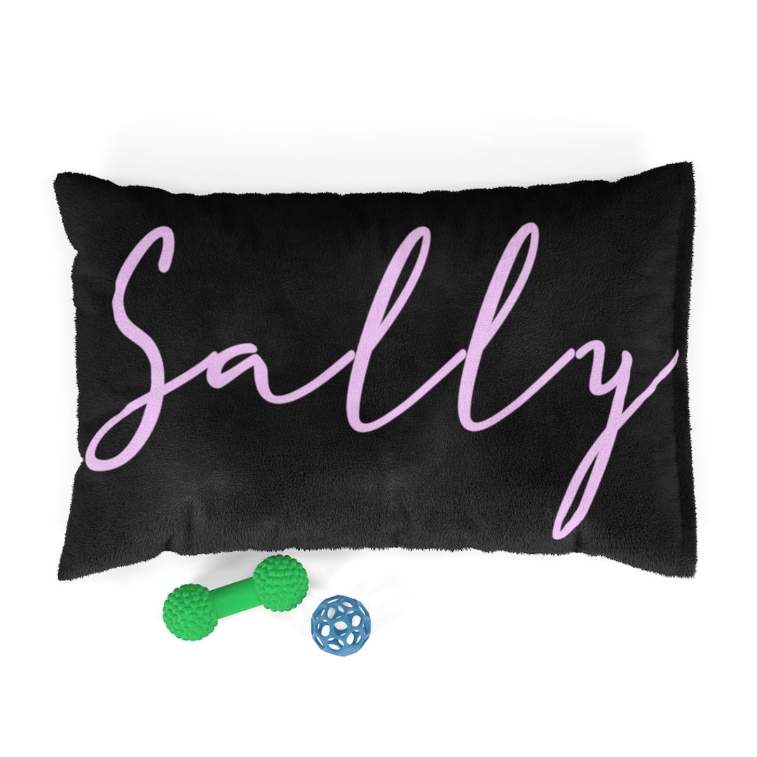 Custom Pet Bed Dog Bed Cat Bed Name Printed Black Modern Etsy UK