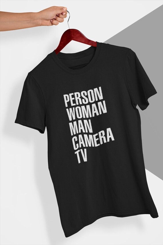 woman man person camera tv t shirt