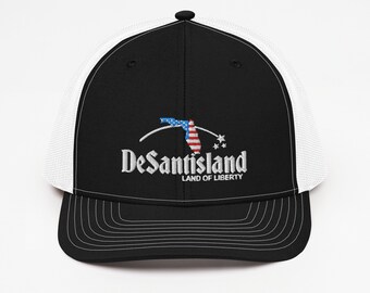DeSantisland Hat Embroidered Ron DeSantis Trucker Cap