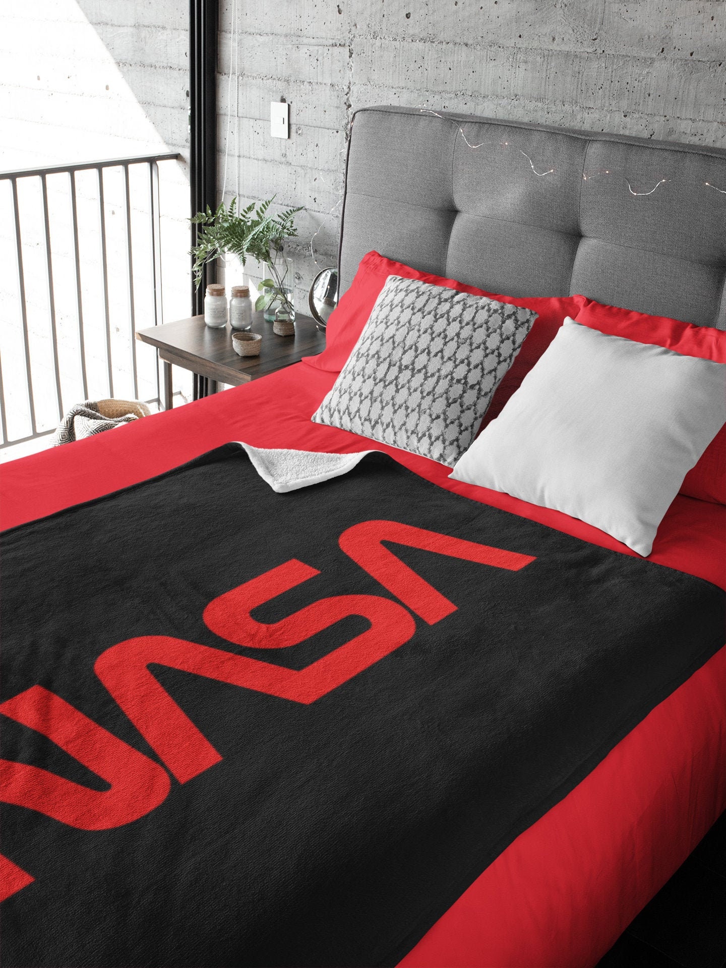 NASA Logo Überwurfdecke, 127x152 Cm, Superweich – Kuschelig Für Sofa, Bett Oder Weltraummissionen