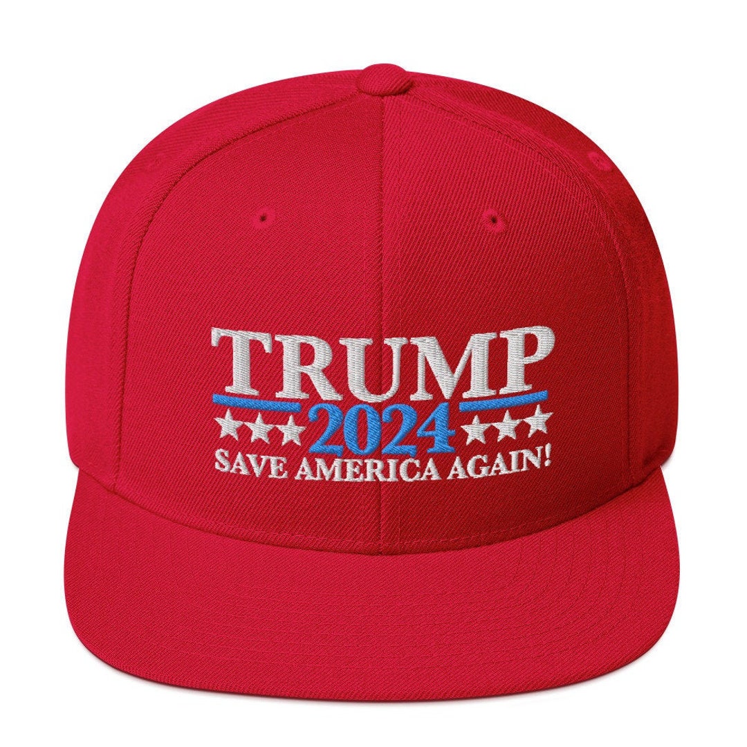 Trump 2024 Hat Save America Again Embroidered Adjustable Cap Etsy