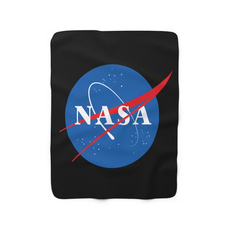 Nasa Blanket Space Logo Bed Throw Nasa Bedroom NASA Etsy