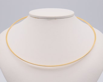 Halsreif fünfreihig Gold Edelstahl