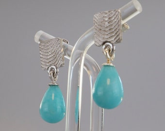 Earrings Silver Ossa Sepia with Amazonite