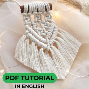 Makramee-Weihnachtsschmuckmuster, DIY-PDF-Anleitung auf Englisch