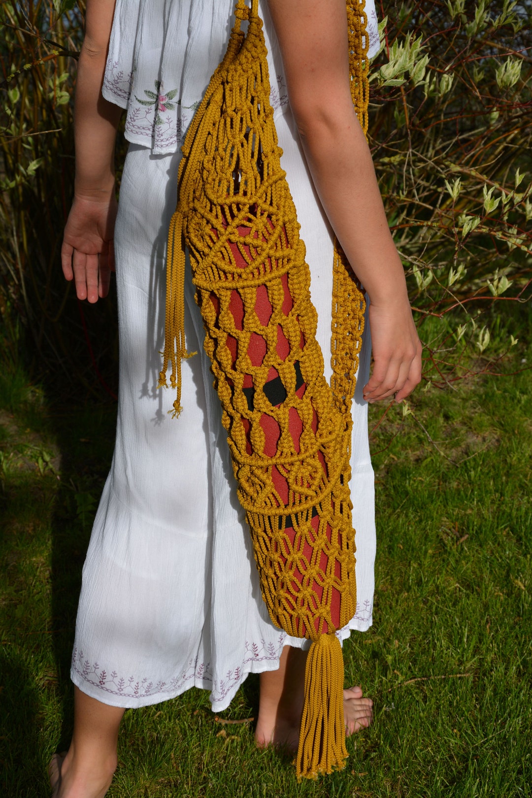 Macrame Yoga Mat Bag Macrame Pilates Bag Yoga Bag Etsy España