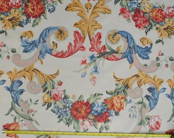Extraordinary Vintage P. Kaufmann Chintz / 100% Cotton / Baroque Victorian Granny Core Metropolitan Museum
