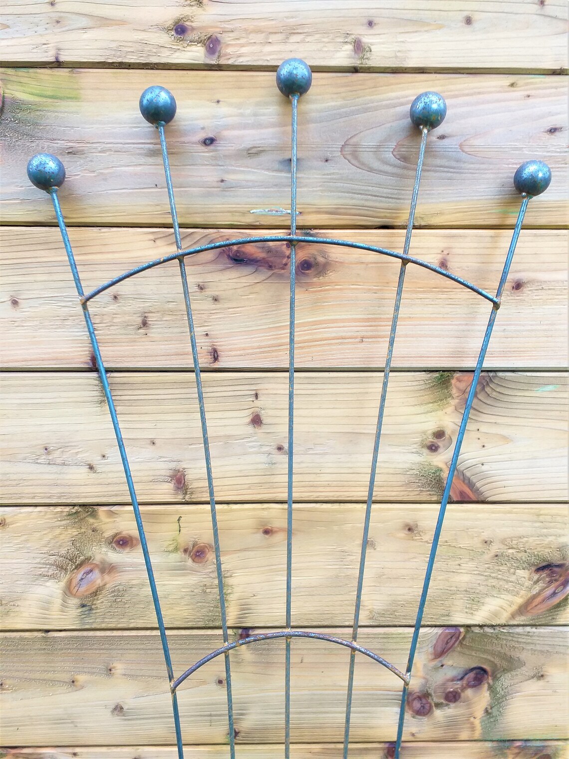 Trellis Plant Support Fan Shape Metal Trellis Garden Etsy