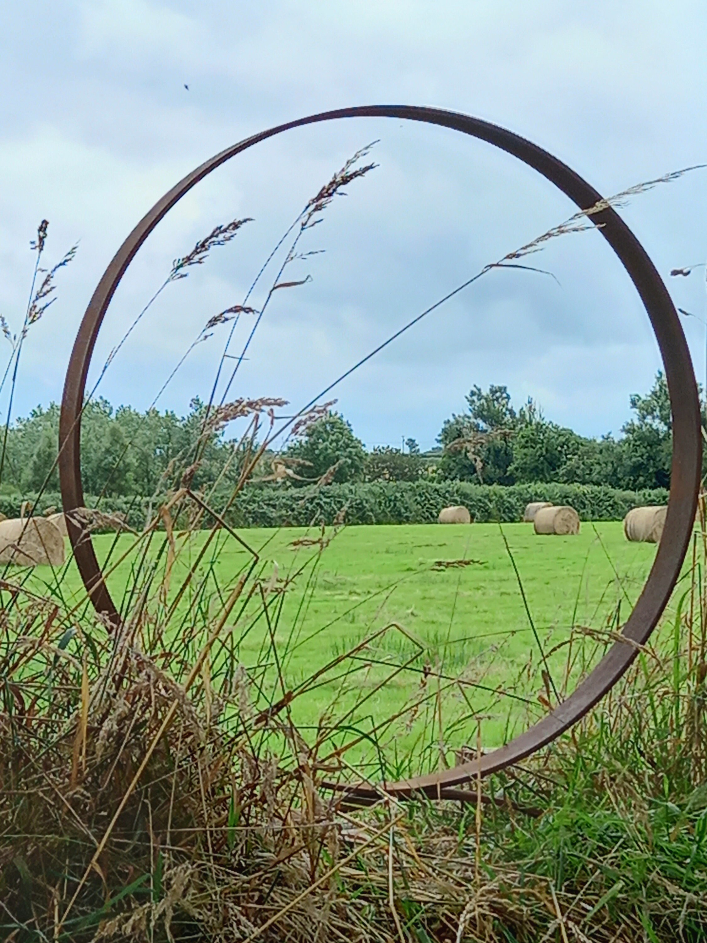 Rustic Garden Ring 60cm Diameter Metal Hoop for Garden Metal Ring