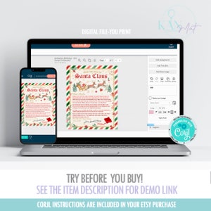 Letter From Santa, Nice List Certificate, Christmas Santa Letter ...