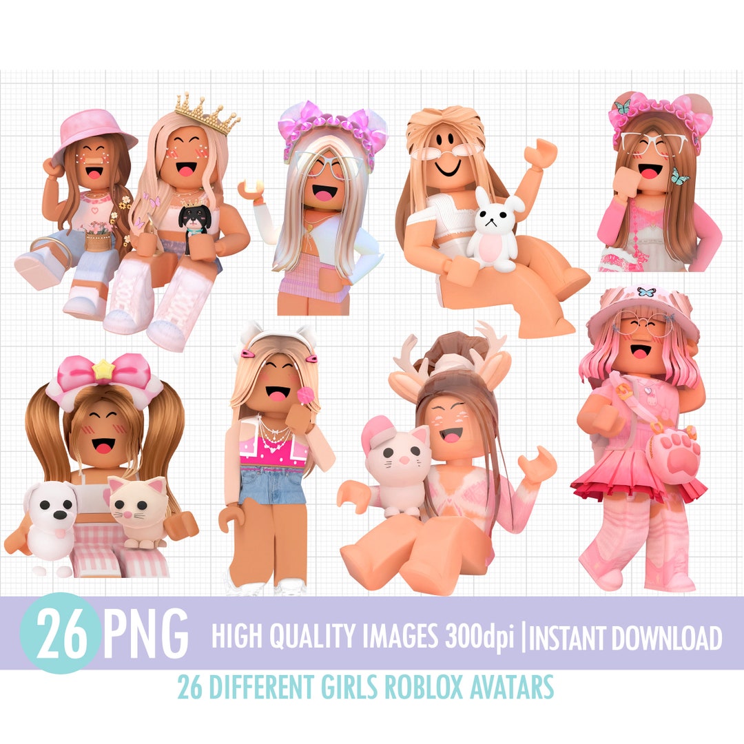 Roblox Girls PNG Digital Downloadinstant Download 