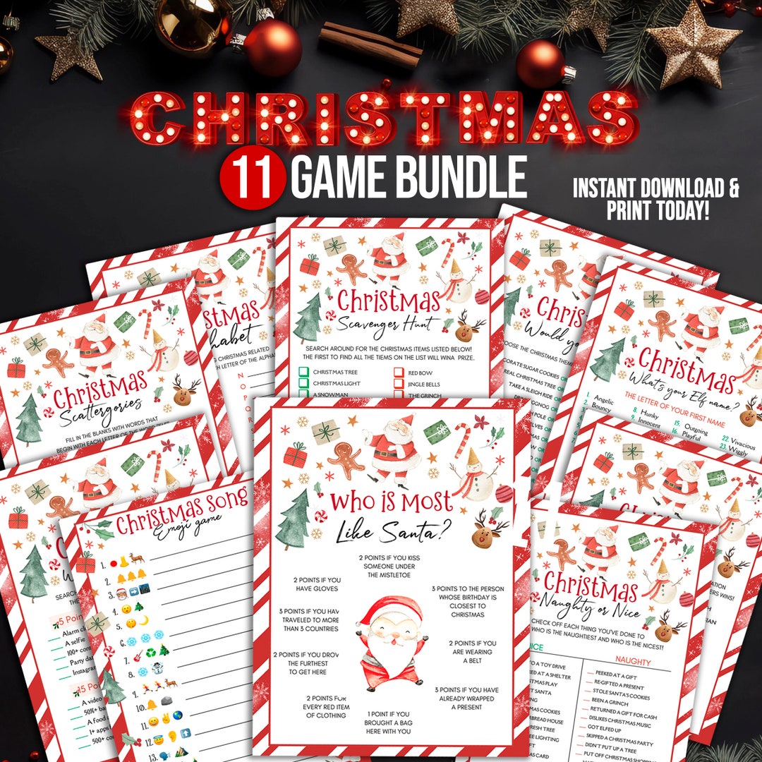 Printable Christmas Game Bundle - Il 1080xN.5637117399 6m2b