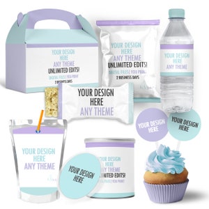 Custom party Bundle set/Custom Birthday favors/Party wrapper designs/Custom Party bundle kids/Custom Party/Custom party design/Custom favors