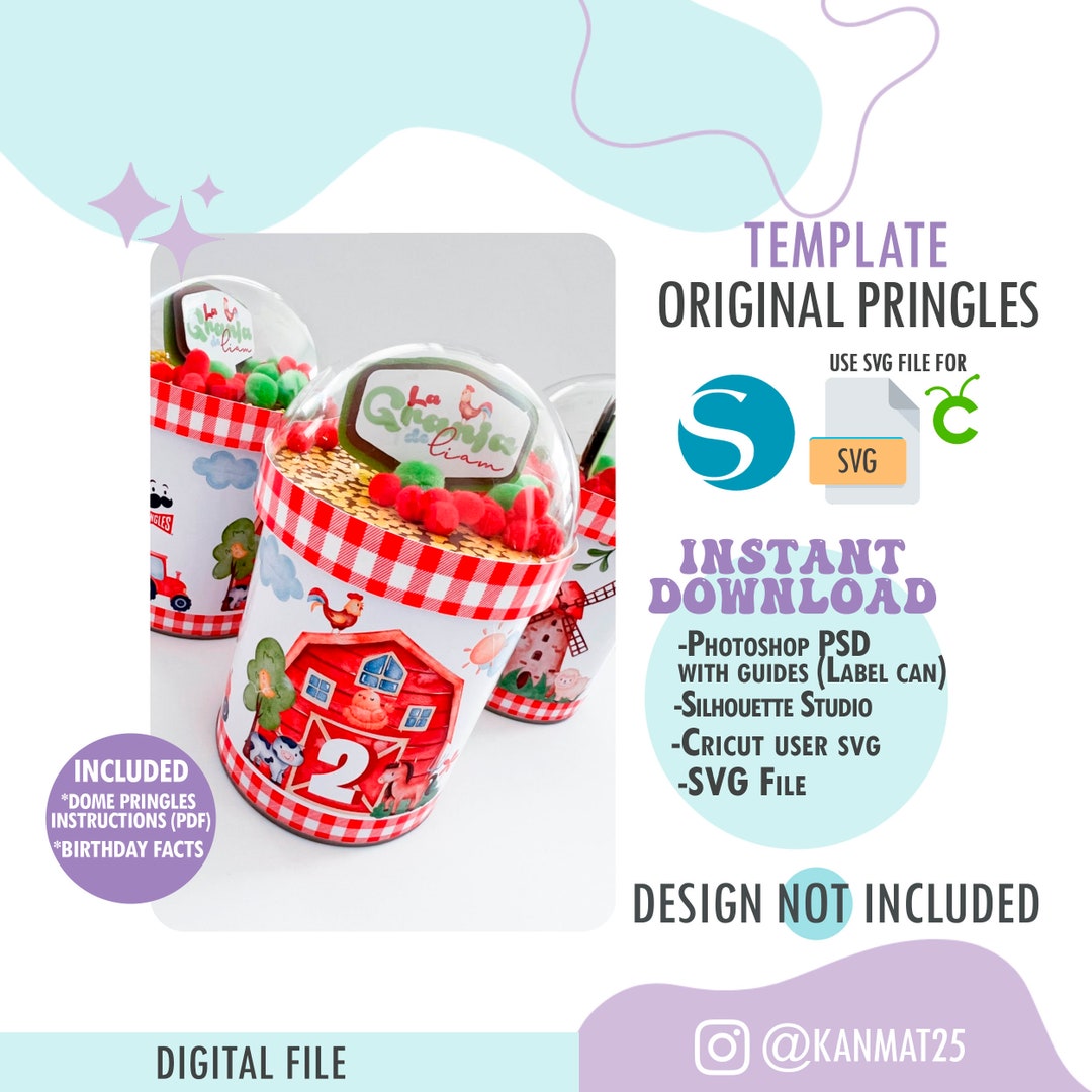 Pringles Template Dome Pringles Pringles SVG Shaker - Etsy